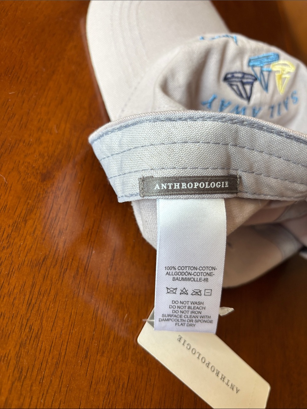 Sail Away Embroidered Baseball Cap - Picture 5 of 6